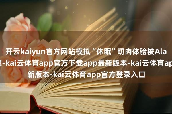 开云kaiyun官方网站模拟“休眠”切肉体验被Alarmo唤醒的嗅觉-kai云体育app官方下载app最新版本-kai云体育app官方登录入口