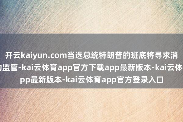 开云kaiyun.com当选总统特朗普的班底将寻求消弱对自动驾驶汽车的监管-kai云体育app官方下载app最新版本-kai云体育app官方登录入口