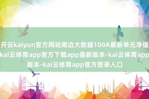 开云kaiyun官方网站南边大数据100A最新单元净值为0.7246元-kai云体育app官方下载app最新版本-kai云体育app官方登录入口