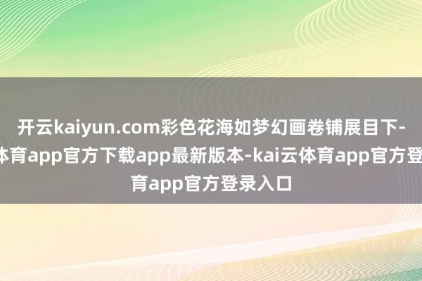 开云kaiyun.com彩色花海如梦幻画卷铺展目下-kai云体育app官方下载app最新版本-kai云体育app官方登录入口