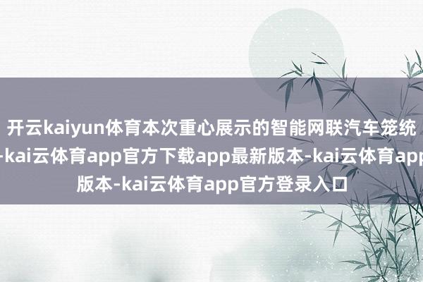 开云kaiyun体育本次重心展示的智能网联汽车笼统管束行状平台-kai云体育app官方下载app最新版本-kai云体育app官方登录入口