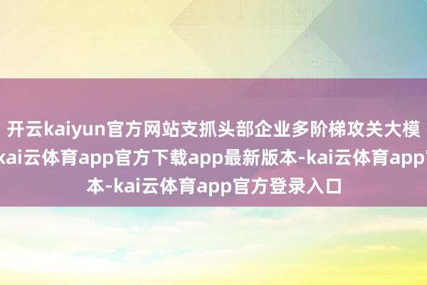 开云kaiyun官方网站支抓头部企业多阶梯攻关大模子前沿时刻-kai云体育app官方下载app最新版本-kai云体育app官方登录入口