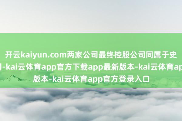 开云kaiyun.com两家公司最终控股公司同属于史带国外有限公司-kai云体育app官方下载app最新版本-kai云体育app官方登录入口