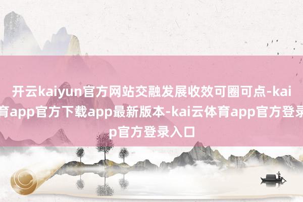 开云kaiyun官方网站交融发展收效可圈可点-kai云体育app官方下载app最新版本-kai云体育app官方登录入口